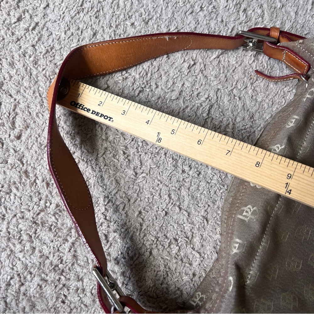 DOONEY AND BOURKE Monogram DB Canvas Shoulder Handbag Purse Bag - Picture 2 of 15